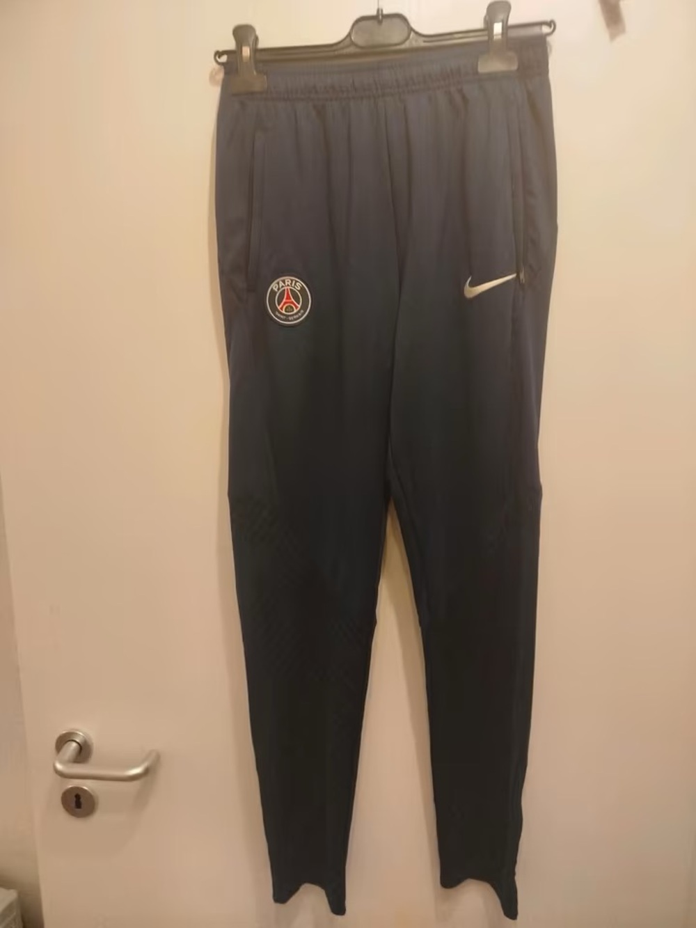 Nike Kids Navy PSG Training Joggers with White Swoosh